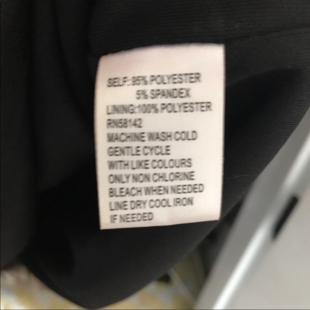 London Times Black Cream Floral Dress /8P - Picture 10 of 11